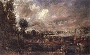 John Constable The Opening of Waterloo Bridge USA oil painting artist